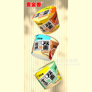 麥金香方便面雙面塊方便食品招商桶裝