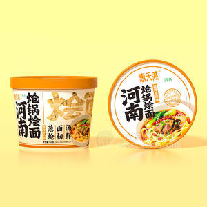 惠天然河南炝锅烩面香辣羊肉味方便食品厂家招商桶装