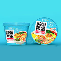 惠天然粉面菜蛋酸辣味方便食品厂家招商桶装