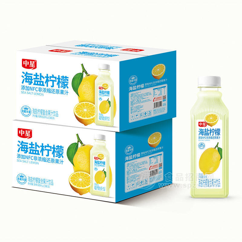 中星海鹽檸檬復(fù)合果汁飲品飲料招商608ml