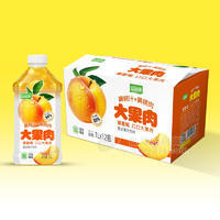 益和源黃桃汁+黃桃肉大果肉復(fù)合果汁飲料飲品招商1L