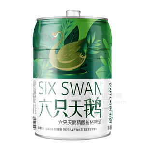 六只天鵝啤酒精釀拉格啤酒4.8度啤酒罐裝
