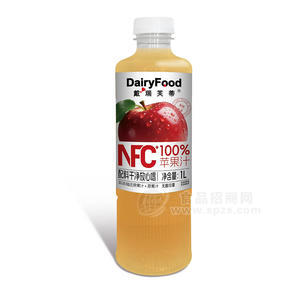 戴瑞芙蒂蘋果汁100%NFC飲料飲品廠家招商1L