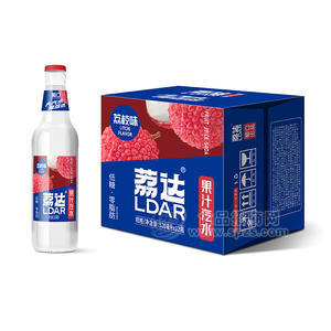 荔達(dá)荔枝味果汁汽水冰爽果汽飲料飲品招商箱裝