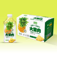 益和源菠蘿汁+菠蘿肉大果肉復(fù)合果汁飲料飲品招商1L