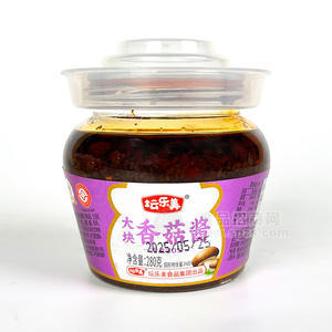 坛乐美大块香菇酱下饭酱休闲食品厂家招商280g