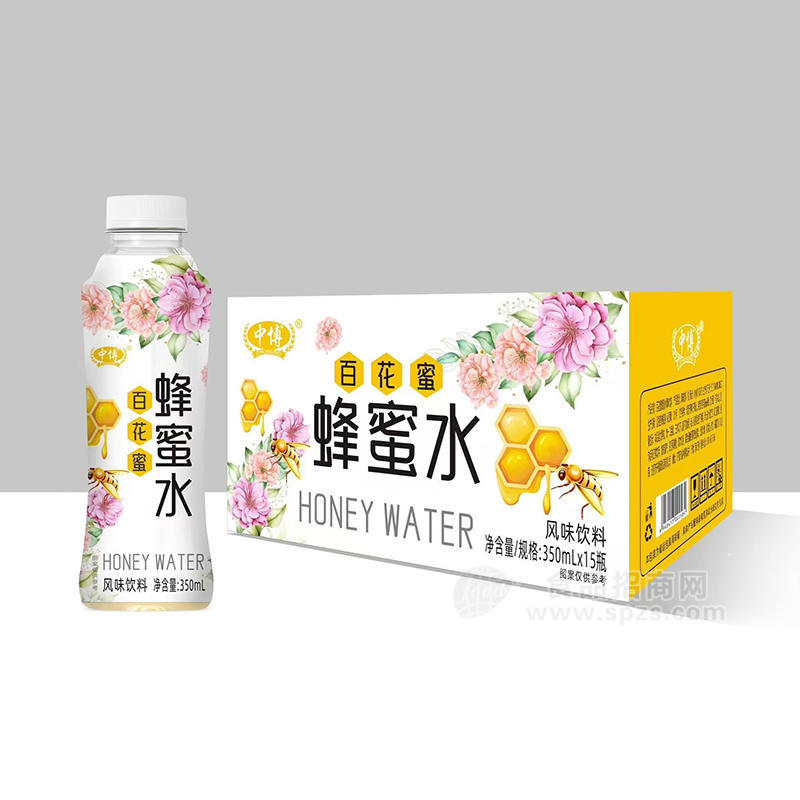 中博百花蜜蜂蜜水风味饮料饮品厂家招商350ml