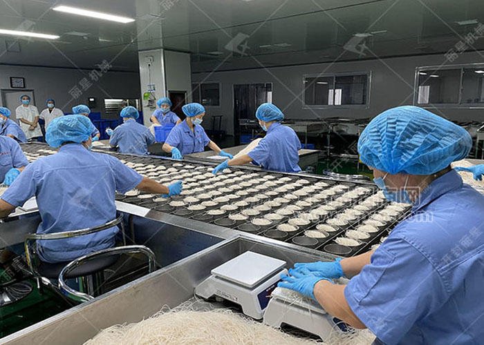 麗星坨狀粉絲團(tuán)加工機(jī)器 酸辣粉絲生產(chǎn)線工藝流程分析