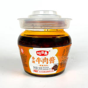 壇樂美香辣牛肉醬下飯醬休閑食品廠家招商280g