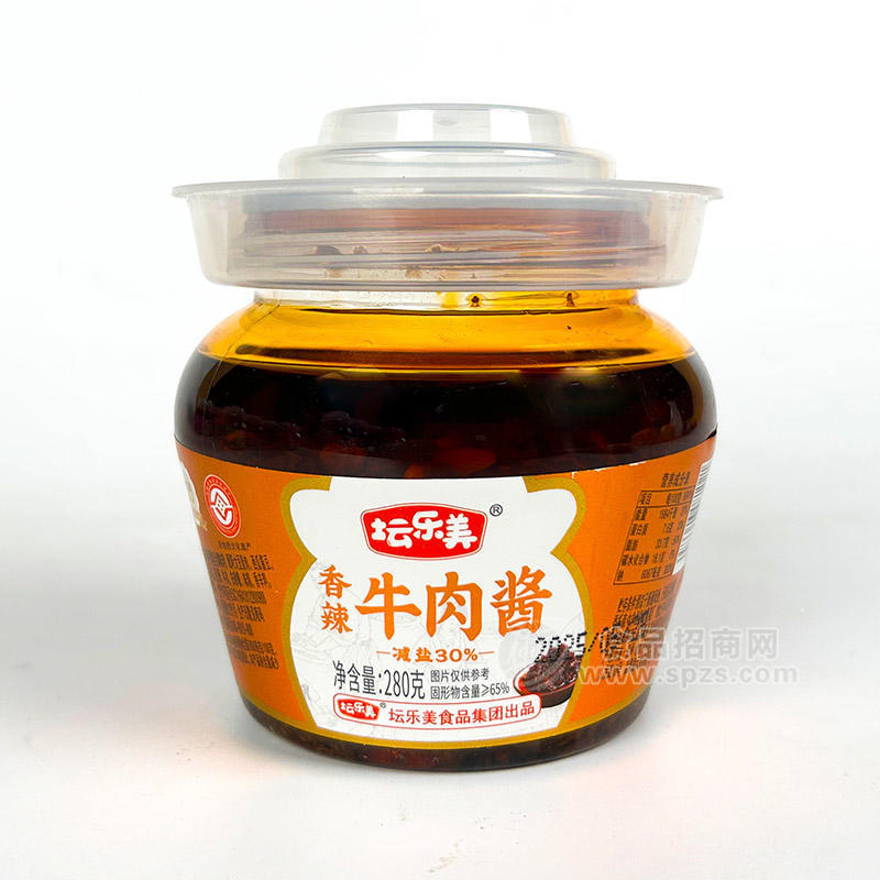 壇樂(lè)美香辣牛肉醬下飯醬休閑食品廠家招商280g