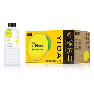 誼達檸檬蘇打水檸檬味飲品飲料廠家招商680ml×15