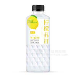 谊达柠檬苏打水柠檬味饮品饮料厂家招商680ml