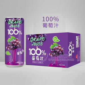 甄沃葡萄汁100%NFC原果汁飲料飲品廠家招商320ml