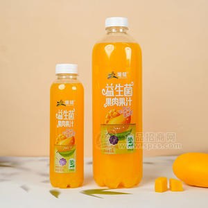 增健益生菌果肉果汁復合果汁飲料飲品廠家招商1.5L