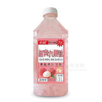 約郎多肉大果粒荔枝味果粒果汁飲料飲品廠家招商1L