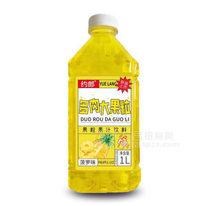 約郎多肉大果粒菠蘿味果粒果汁飲料飲品廠家招商1L