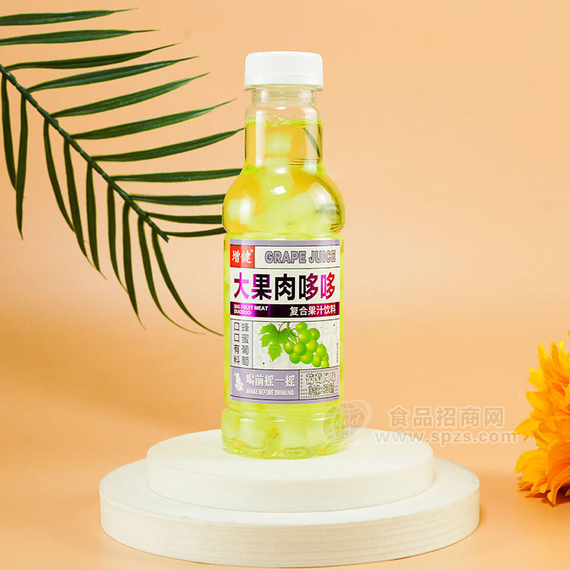 增健大果肉多多复合果汁饮料葡萄风味饮料饮品厂家招商460ml