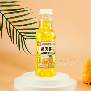 增健大果肉多多復(fù)合果汁飲料菠蘿風(fēng)味飲料飲品廠家招商460ml