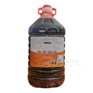 晟杭食品河南纯正芝麻香油5L装商用大桶装餐饮香油小磨香油