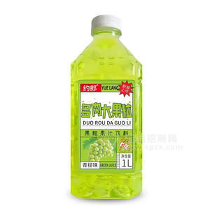 约郎多肉大果粒青提味果粒果汁饮料饮品厂家招商1L
