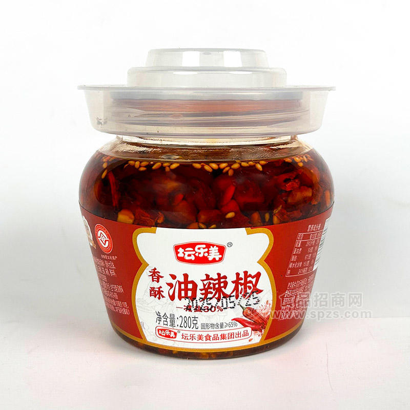 壇樂美香酥油辣椒下飯醬休閑食品廠家招商280g