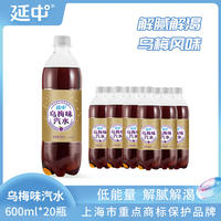 上海延中乌梅味汽水600ml*20瓶碳酸饮料汽水采购批发定制