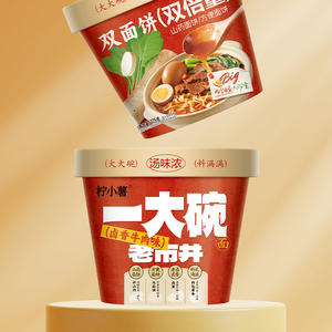 柠小薯一大碗面卤香牛肉味方便食品175g