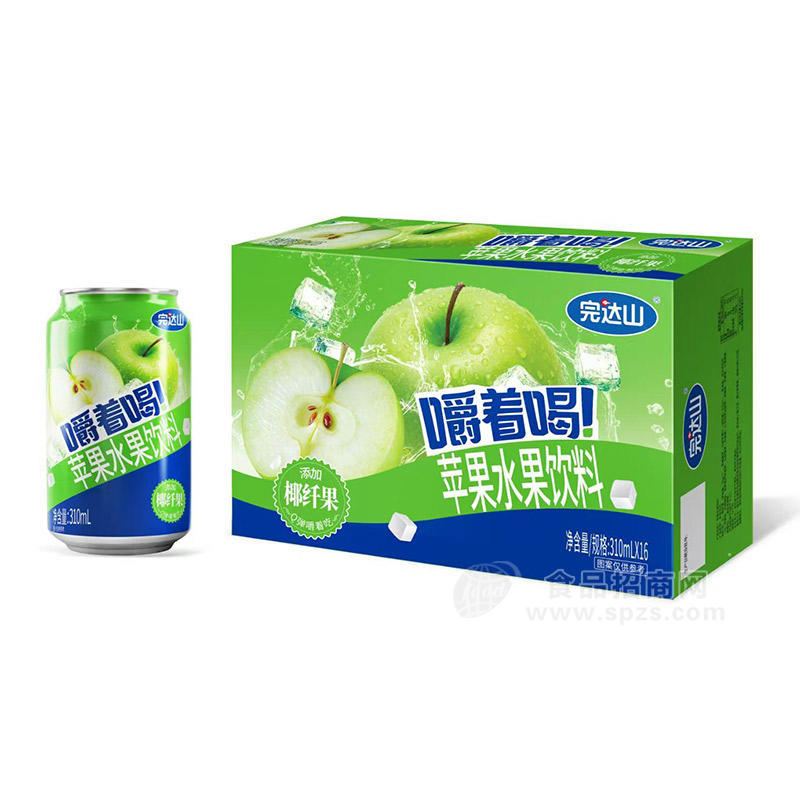 完达山嚼着喝苹果水果饮料310ml