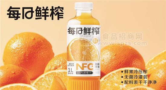 1升鲜橙汁果汁饮料