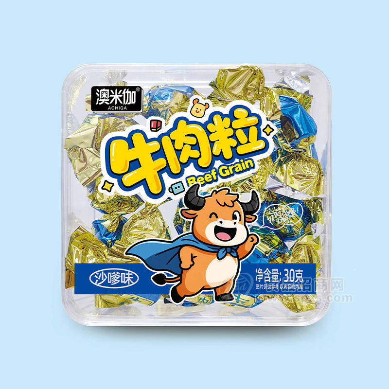 澳米伽牛肉粒沙嗲味30g