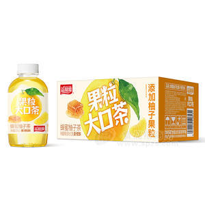 益和源果粒大口茶蜂蜜柚子果汁茶饮料500ml
