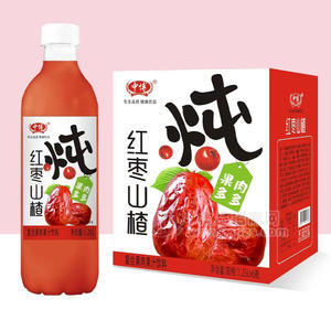 中博红枣山楂复合果肉果汁饮料1.25L