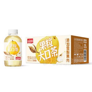 益和源果粒大口茶雪梨白果汁茶饮料500ml