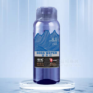 增健苏打水含锌蓝苏打水饮料饮品厂家招商600ml
