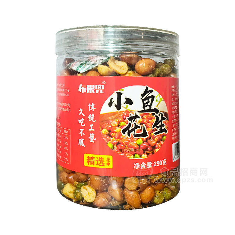 布果兜小鱼花生290g