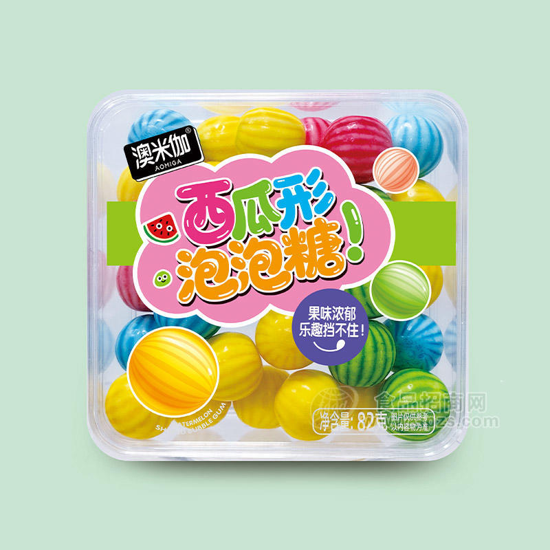 澳米伽西瓜形泡泡糖82g