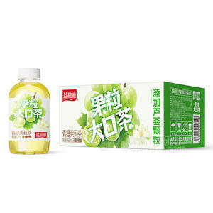 益和源果粒大口茶青提茉莉果汁茶饮料500ml