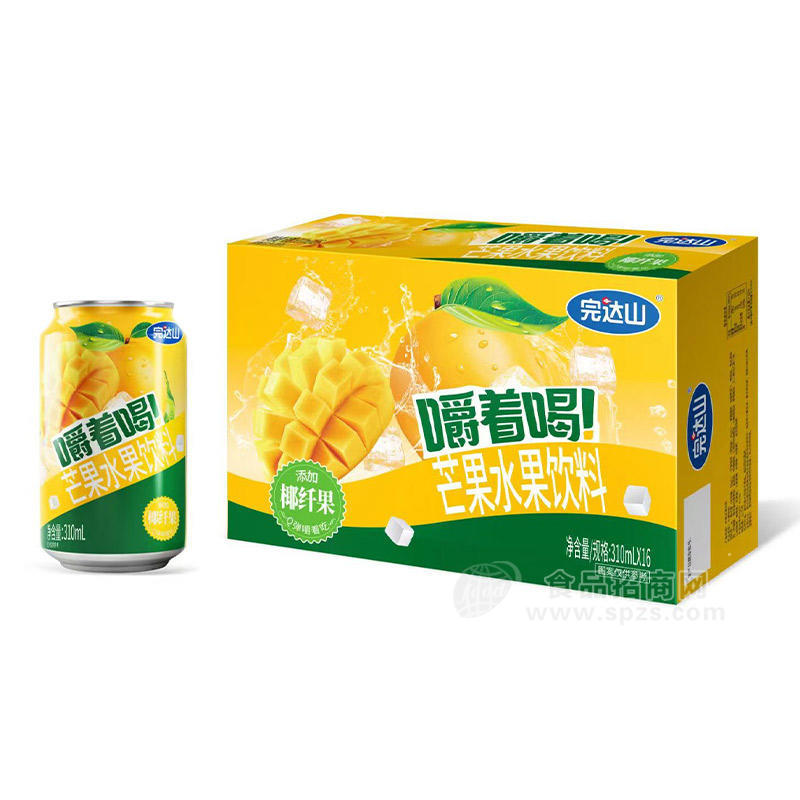 完达山嚼着喝芒果水果饮料310ml