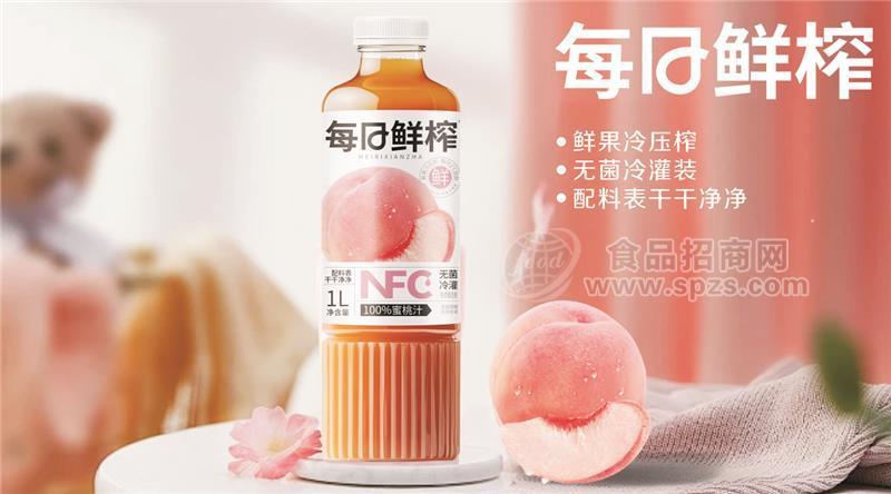 ·1升蜜桃汁果汁饮料 