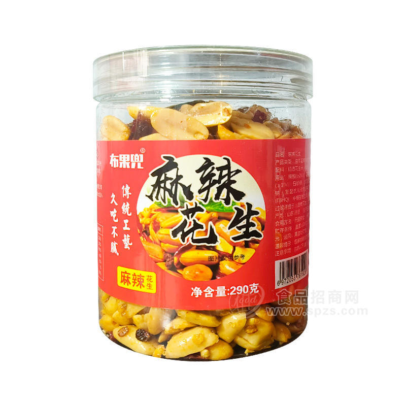 布果兜麻辣花生290g