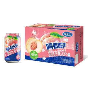 完达山嚼着喝蜜桃水果饮料310ml
