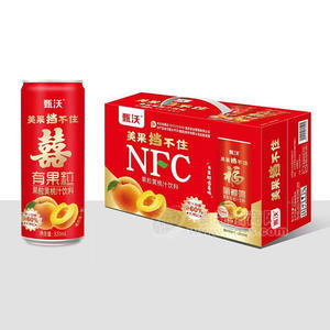 甄沃果粒黄桃汁饮料320ml