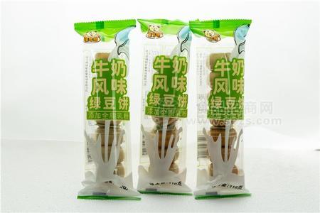 唛奇熊牛奶风味绿豆饼糕点118g
