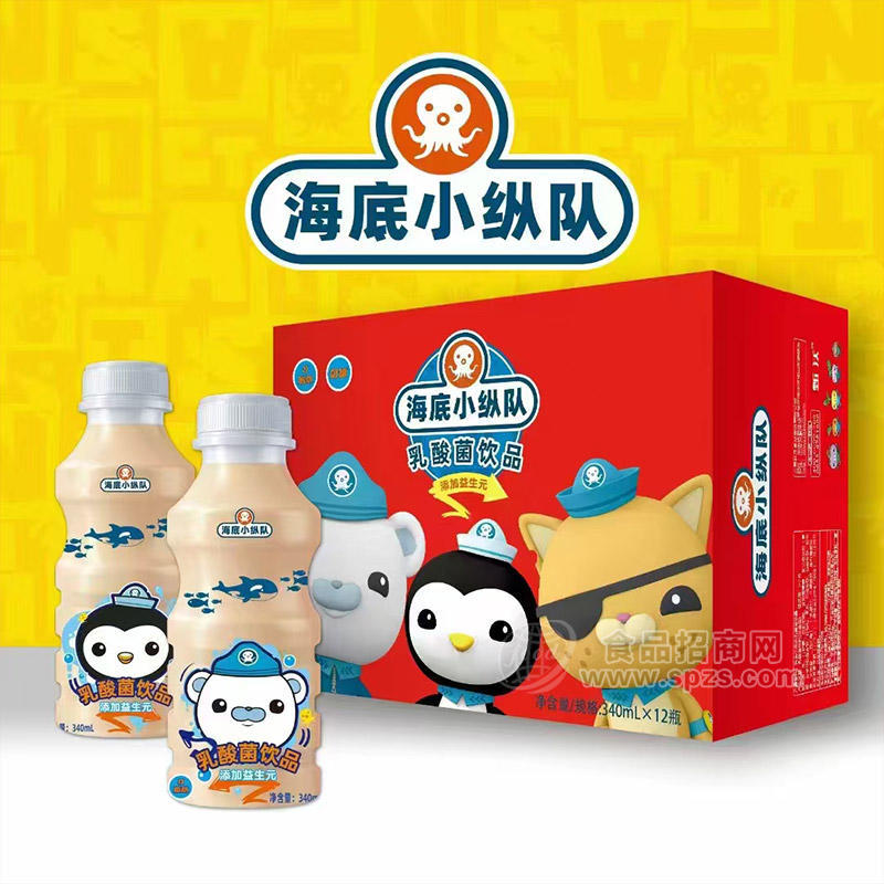 海底小纵队乳酸菌饮料340ml