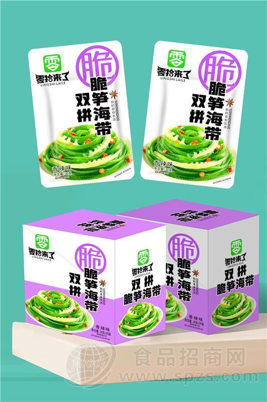 零拾来了双拼脆笋海带香辣味休闲零食30g