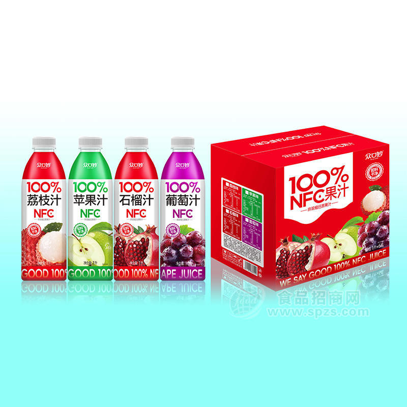 众口妙100NFC饮料1L