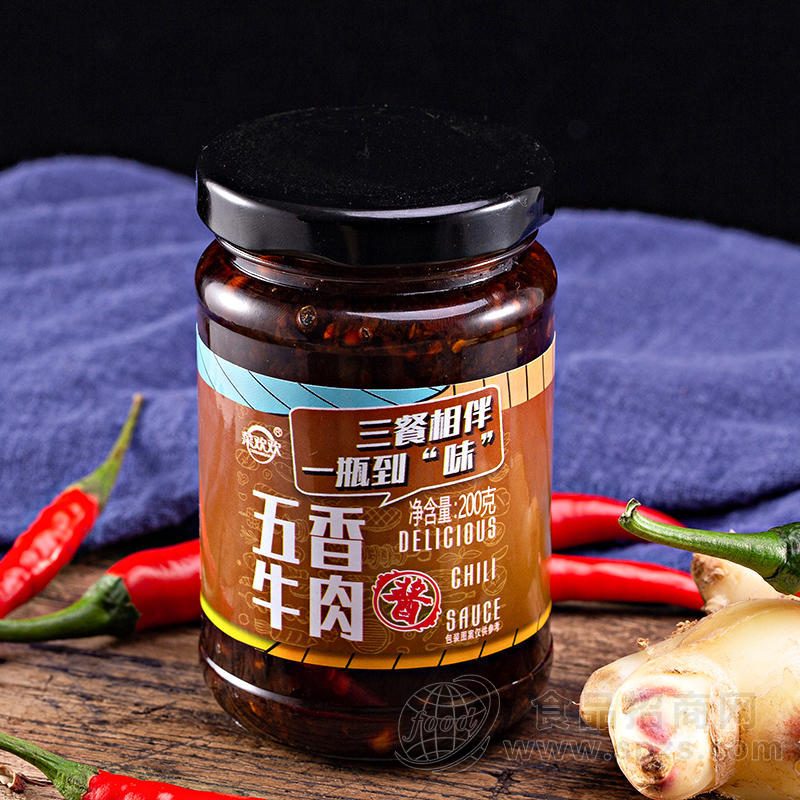 菜欢欢五香牛肉酱200g