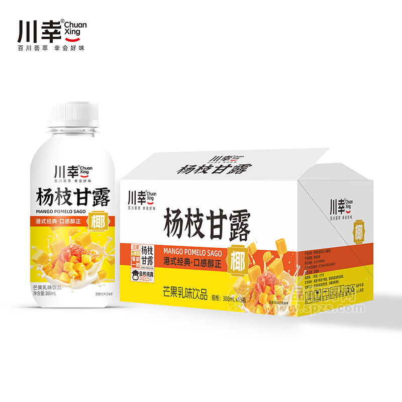 川幸杨枝甘露芒果乳味饮品饮料厂家招商380ml