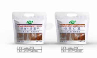 广大园倒蒸红薯带皮小香薯干休闲食品400gx15袋