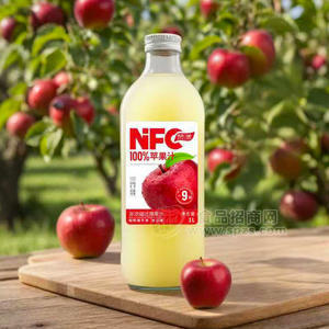 赞漾100%苹果汁果汁饮料1L